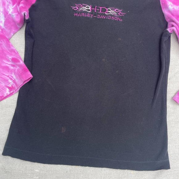 Womans harley davidson tie dyed baseball tee - Picture 6 of 6